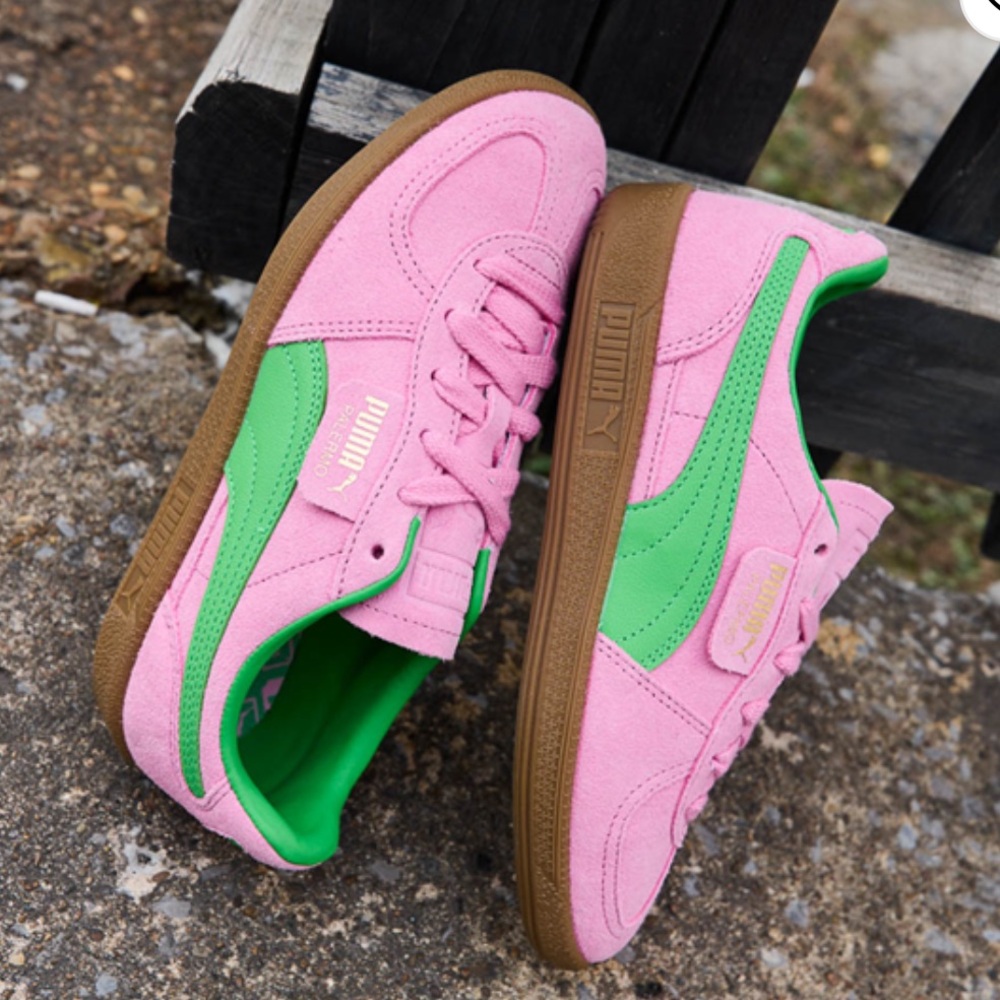 Puma Kids Sneakers in Pink and Green